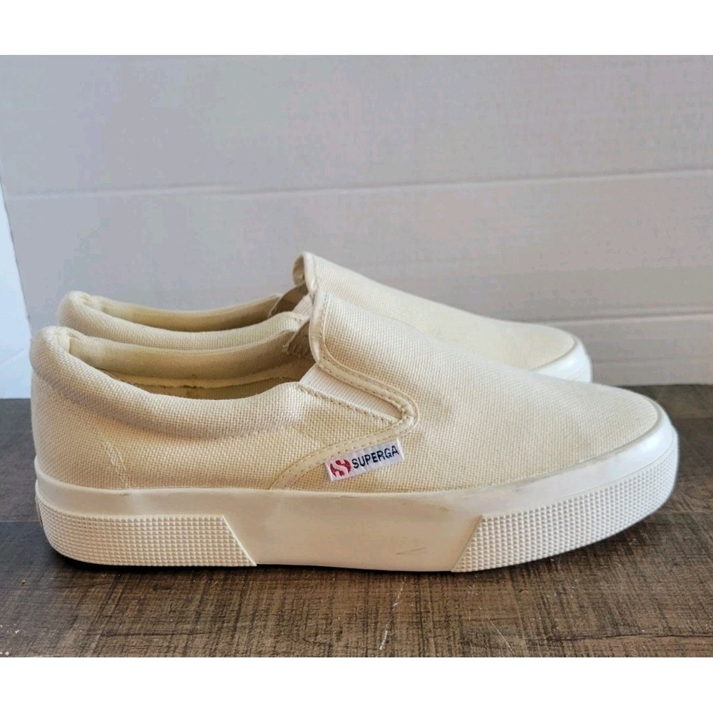 Superga 2306 Cotu Slip-On Sneakers , Beige, Women's 10 M (EU 41.5)